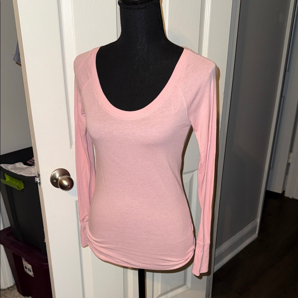 🖤AEROPOSTALE VINTAGE LIGHT PINK L/S TOP SIZE M🖤